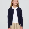 Dziecięcy sweter kardigan w stylu mundurkowym