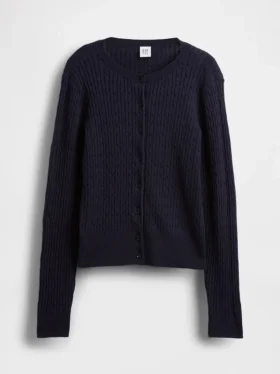 Dziecięcy sweter kardigan w stylu mundurkowym