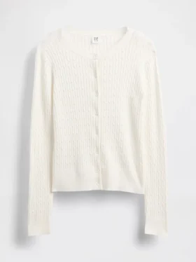 Dziecięcy sweter kardigan w stylu mundurkowym