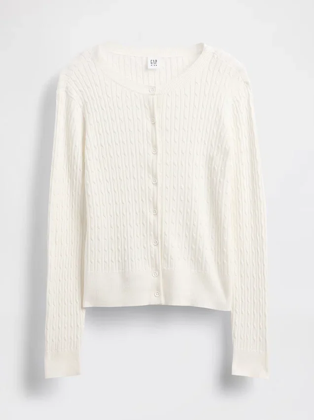 Dziecięcy sweter kardigan w stylu mundurkowym