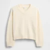 Dziecięcy sweter o luźnym kroju z dekoltem w serek
