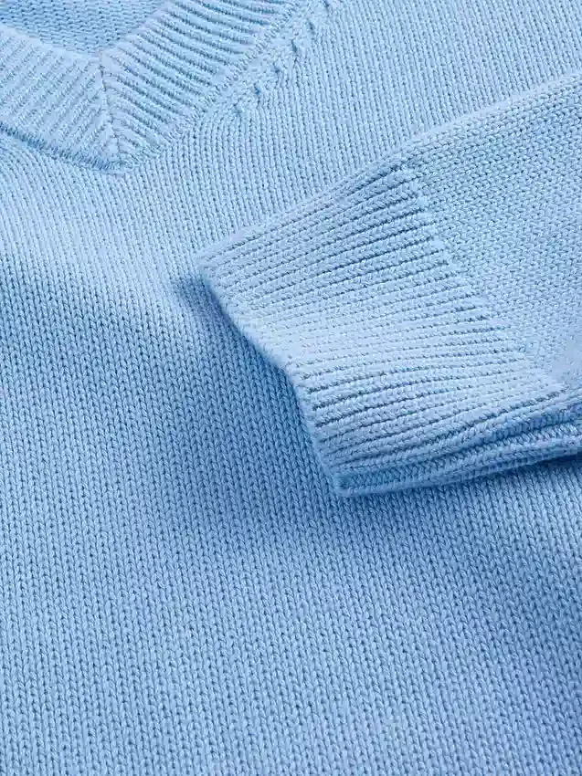 Dziecięcy sweter o luźnym kroju z dekoltem w serek