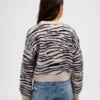 Dziecięcy sweter o luźnym kroju z okrągłym dekoltem