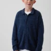 Dziecięcy sweter polo o luźnym kroju