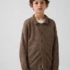 Dziecięcy sweter polo o luźnym kroju