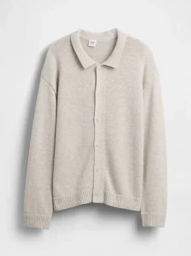 Dziecięcy sweter polo o luźnym kroju