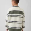 Dziecięcy sweter polo o luźnym kroju