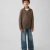Dziecięcy sweter polo o luźnym kroju