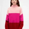 Dziecięcy sweter tunika w paski z serii CashSoft