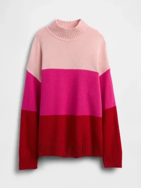 Dziecięcy sweter tunika w paski z serii CashSoft