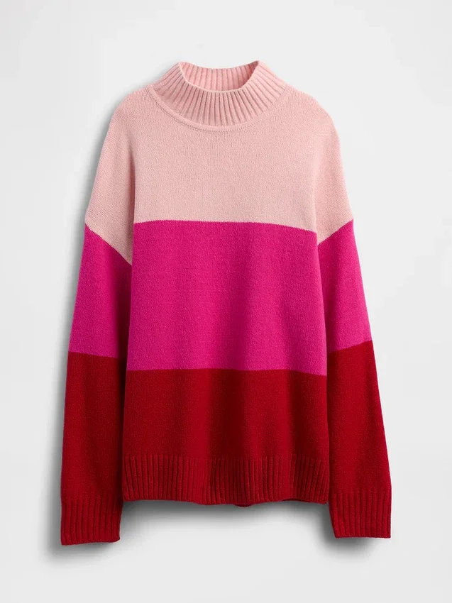 Dziecięcy sweter tunika w paski z serii CashSoft