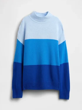 Dziecięcy sweter tunika w paski z serii CashSoft