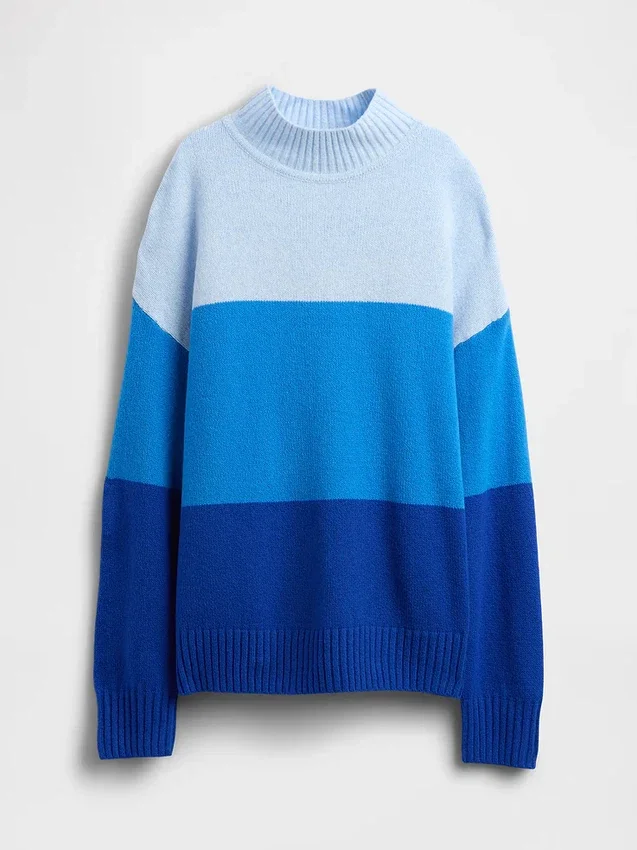 Dziecięcy sweter tunika w paski z serii CashSoft