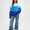Dziecięcy sweter tunika w paski z serii CashSoft
