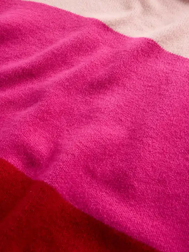 Dziecięcy sweter tunika w paski z serii CashSoft