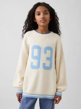 Dziecięcy sweter tunika w stylu oversize
