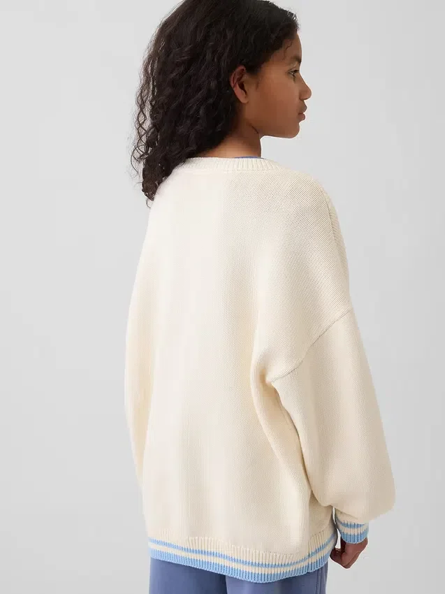 Dziecięcy sweter tunika w stylu oversize