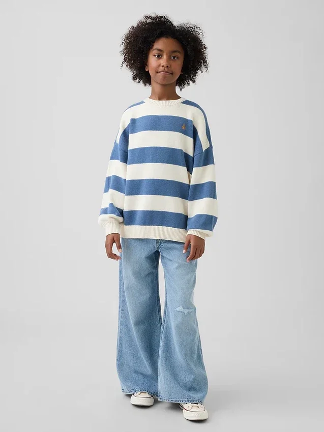 Dziecięcy sweter tunika w stylu oversize