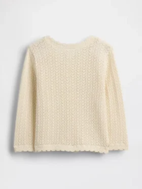 Dziecięcy sweter z dzianiny szydełkowej