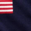 Dziecięcy sweter z dzianiny szydełkowej w stylu „Americana” o oversize’owym kroju
