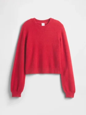 Dziecięcy sweter z okrągłym dekoltem z dzianiny CashSoft