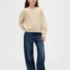 Dziecięcy sweter z okrągłym dekoltem z dzianiny CashSoft