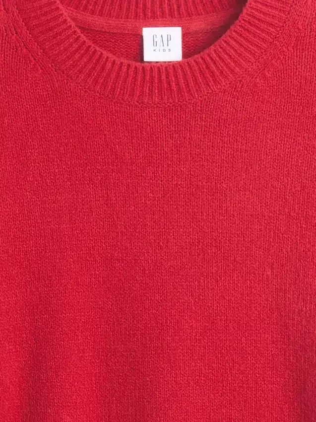 Dziecięcy sweter z okrągłym dekoltem z dzianiny CashSoft