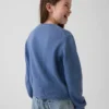Dziecięcy sweter z zapięciem na guziki w stylu relaxed