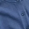 Dziecięcy sweter z zapięciem na guziki w stylu relaxed