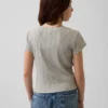 Dziecięcy T-shirt dopasowany z różnobarwnym ściągaczem