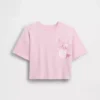 Dziecięcy T-shirt Hello Kitty o oversize'owym, prostym kroju