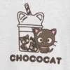 Dziecięcy T-shirt Hello Kitty o oversize'owym, prostym kroju