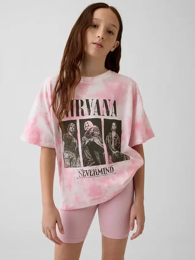 Dziecięcy T-shirt oversize Nirvana
