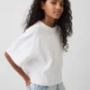 Dziecięcy T-shirt oversize o prostym kroju
