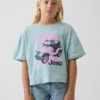 Dziecięcy T-shirt oversize o prostym kroju
