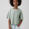 Dziecięcy T-shirt oversize o prostym kroju