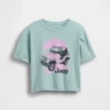 Dziecięcy T-shirt oversize o prostym kroju