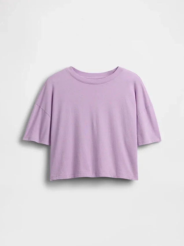 Dziecięcy T-shirt oversize o prostym kroju