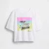 Dziecięcy T-shirt oversize o prostym kroju