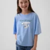 Dziecięcy T-shirt oversize o prostym kroju z motywem Sanrio