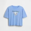 Dziecięcy T-shirt oversize o prostym kroju z motywem Sanrio