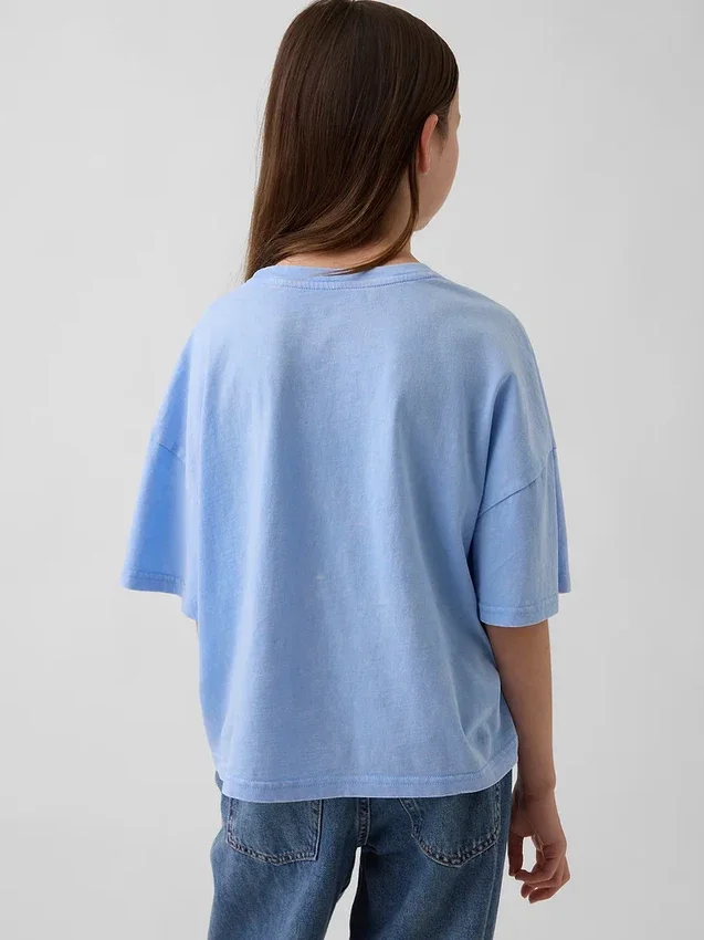 Dziecięcy T-shirt oversize o prostym kroju z motywem Sanrio