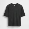 Dziecięcy T-shirt oversize z dzianiny waflowej