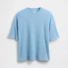 Dziecięcy T-shirt oversize z dzianiny waflowej