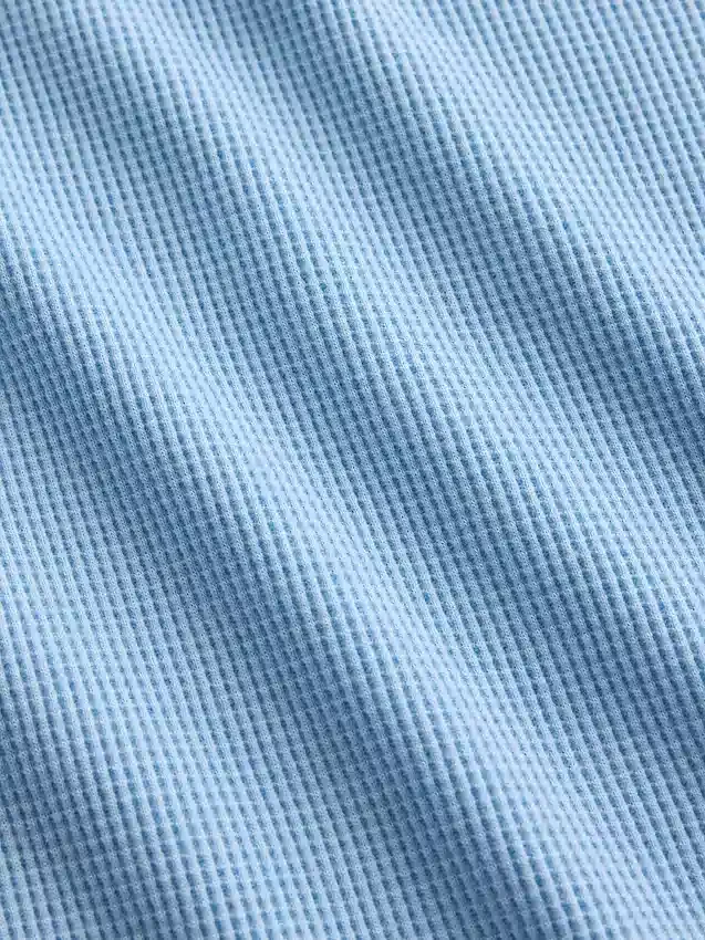 Dziecięcy T-shirt oversize z dzianiny waflowej