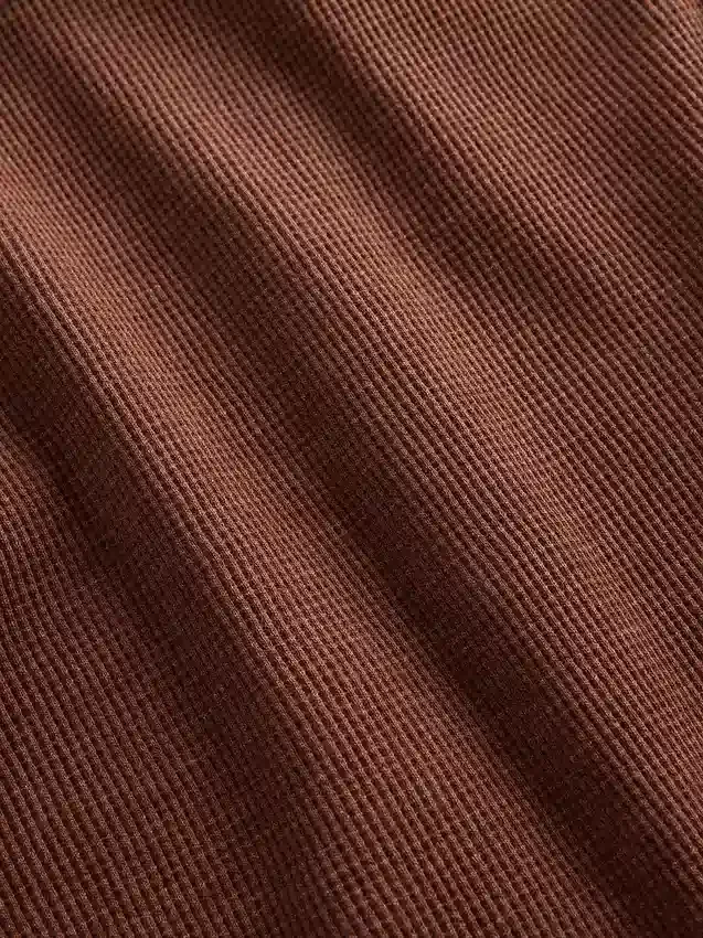 Dziecięcy T-shirt oversize z dzianiny waflowej