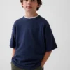 Dziecięcy T-shirt oversize z grubej dzianiny