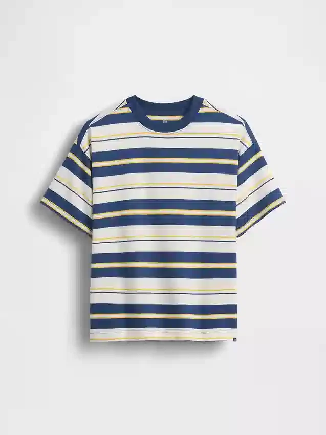 Dziecięcy T-shirt oversize z grubej dzianiny