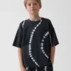 Dziecięcy T-shirt oversize z grubej dzianiny