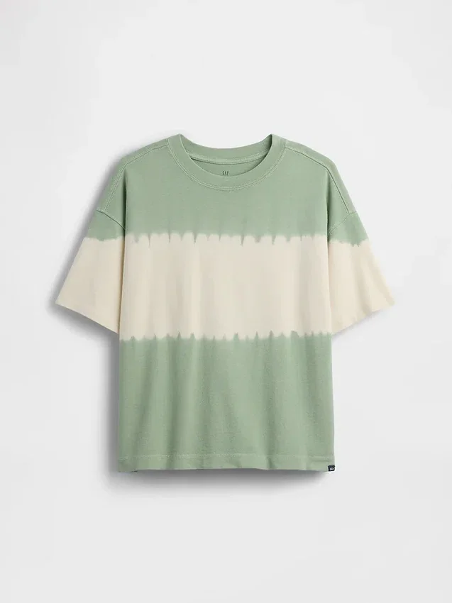 Dziecięcy T-shirt oversize z grubej dzianiny